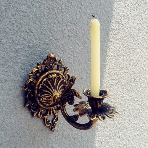 Peandim-criativo-parede-pendurado-suporte-de-vela-metal-retro-casti-al-vento-l-mpada-p-tio Arandela francês para vela cera
