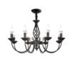 Preto-luz-pingente-lumin-ria-do-vintage-e14-vela-pingente-l-mpada-lustre-para-sala-de Lustre provençal vintage preto