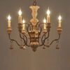 Resina-do-vintage-ferro-lustre-llighting-pingente-lustres-para-sala-de-estar-quarto-cozinha-fazenda-lumin Miresa Lustre provençal resina e ferro