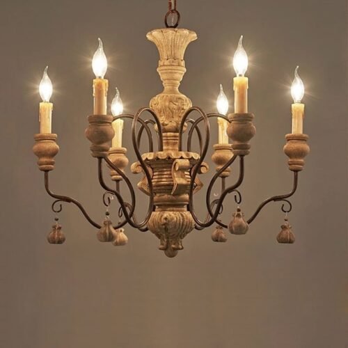 Resina-do-vintage-ferro-lustre-llighting-pingente-lustres-para-sala-de-estar-quarto-cozinha-fazenda-lumin Miresa Lustre provençal resina e ferro