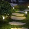 Poste balizador jardim luz solar