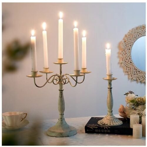 Sbde2e6c8c13a420c985994eba89669dey Castiçal de mesa retrô europeu para velas