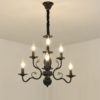 lustre classico preto provencal marca miresa Lustre provençal preto dourado