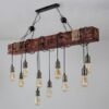 Lustre rústico/vintage madeira | Miresa | loja-de-luminárias-São-Paulo Foto de lustre rústico/vintage madeira, lustre de madeira rústico vintage, catálogo Miresa, loja-de-luminárias-São-Paulo.