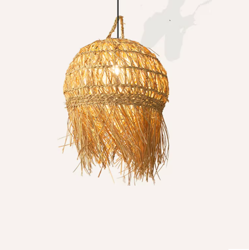 pendente de palha rattan marca miresa