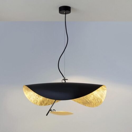 Miresa-Luminaria-pendente-estilo-nordico-de-led-lustre-de-cabeceira-suspens-o-para-loft-sala Pendente lótus folha retorcida miresa