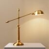 Americano-de-luxo-ouro-lustre-cobre-l-mpada-mesa-led-e27-simples-e-moderno-luzes-cabeceira Luminária mesa dourado americano Miresa