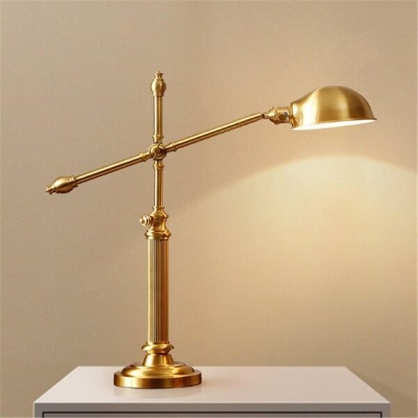 Luminária mesa dourado americano Miresa