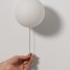 Design-moderno-l-mpada-de-parede-de-metal-criativo-geom-trico-conduziu-a-luz-da-parede Arandela bola vidro branco Miresa