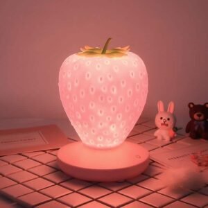 Luminária mesa morango led usb miresa