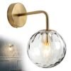 Luz-da-parede-de-vidro-dourado-bola-l-mpada-clara-n-o-deslumbrante-base-metal-para-2 Arandela moderna Barcelona bola