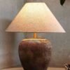 Wabi-sabi-candeeiro-de-mesa-com-e27-l-mpada-led-au-eua-ue-uk-plug-pote Abajur wabi Sabi rustico
