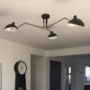 Lumin-ria-de-teto-pendente-com-hastes-de-estilo-vintage-de-metal-estilo-industrial-para-restaurante Luminária industrial Serge Mouille