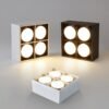 A-montagem-em-superf-cie-n-o-pode-ser-escurecido-quadrado-conduziu-downlight-com-substitu-vel Spot Sobrepor Sem Borda
