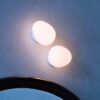 Bola-de-vidro-moderna-luz-de-teto-foscarini-gregg-globo-branco-l-mpada-do-teto-lumin-2 Replica Bola Vidro Ovoide Foscarini Gregg
