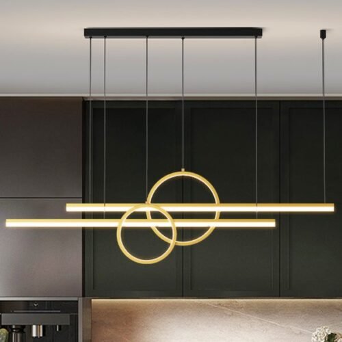 Lustre retangular minimalista led