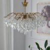 Elementos-De-Luxo-Cristal-L-mpada-Pingente-Moderna-Sala-De-Estar-L-mpada-Pingente-Art-Light-1 Lustre dourado de cristal k9