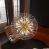 Firefly-Crystal-Chandelier-Ilumina-o-Cozinha-Led-Lustres-Lustre-Jantar-Starfish-Sala-De-Estar-L-mpada-1 Lustre Estrela Dourado