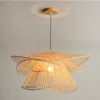 Handmade-Rattan-Pingente-L-mpadas-Criativo-Multi-camadas-Luzes-Pingente-Restaurante-Sala-De-Jantar-Suspens-o-1 Lustre rustico rattan Multi-camadas | Entrega em Todo B | Entrega em Todo Brasil