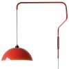 Arandela vermelho braço oscilante