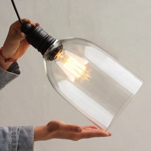 L-mpada-de-pingente-vintage-60w-abajur-de-vidro-em-estilo-loft-retr-ilumina-o-industrial Pendente industrial vidro