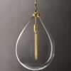 Lustre-de-vidro-transparente-minimalista-lustre-moderno-retr-com-l-mpada-para-janela-de-loja-de Pendente caju retro vidro