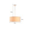 Luzes-Pingente-de-Tecido-Abajur-L-mpada-de-Suspens-o-Para-sala-de-Jantar-moderna-lumin-2 Lustre Redondo Tecido Cru