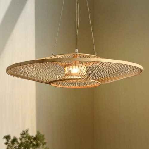 Pendente vintage rattan bambu | Entrega em Todo Brasil
