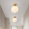 Modern-LED-Teto-Luz-Lustre-L-mpada-para-Sala-Cozinha-Quarto-Corredor-Estudo-Entrada-Simples-Lustre-1 Plafon vidro branco leitoso