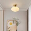Modern-LED-Teto-Luz-Lustre-L-mpada-para-Sala-Cozinha-Quarto-Corredor-Estudo-Entrada-Simples-Lustre-2 Plafon vidro branco leitoso
