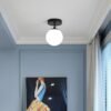 Moderno-Simples-Luzes-De-Teto-para-Entrada-Corredor-Varanda-Cozinha-Ilumina-o-Home-Deocoration-Teto-L-1 Plafon bola vidro branco