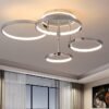 Ouro-cromado-brilho-moderno-led-luzes-de-teto-para-sala-estar-jantar-quarto-estudo-sala-pendurado Plafon minimalista argola aluminio