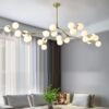 Lustre moderno bola vidro
