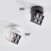 Regul-vel-squareanti-brilho-downlights-levou-superf-cie-do-teto-cob-mounted12w-AC85-265V-ngulo-de-1 Spot led refletor downlight