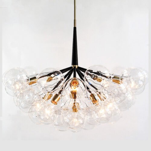 Lustre molécula bolas de vidro