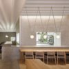 Lustre minimalista bola vidro