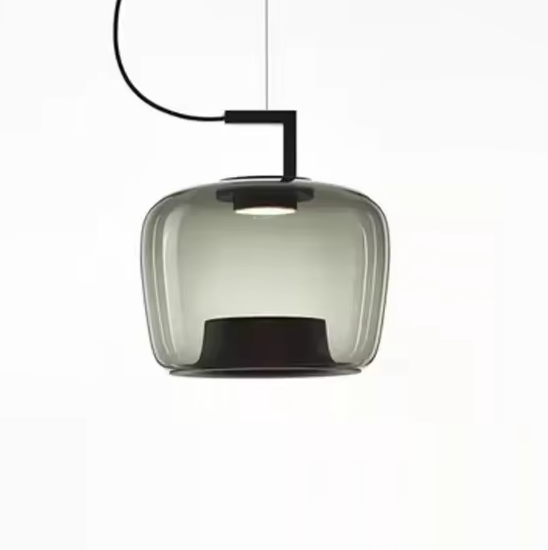 pendente de vidro verde moderno marca miresa