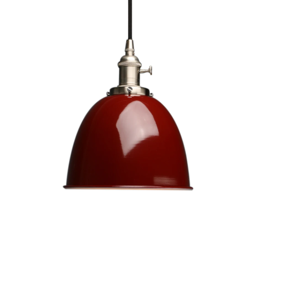 pendente moderno aluminio vermelho marca miresa