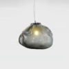 pendente pedra de vidro irregular marca miresa Pendente pedra moderna vidro