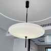 pendente ufso disco branco leitoso Pendente Dinamarquês voador ufo