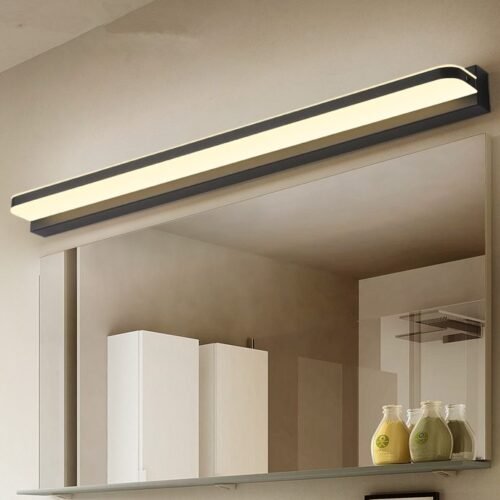 A-o-inoxid-vel-LED-Mirror-Light-Modern-Banheiro-Light-Maquiagem-L-mpada-de-parede-Vanity Arandela espelho minimalista barra