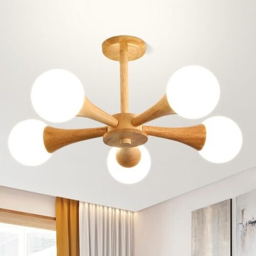 Abajur-de-vidro-lustre-de-madeira-sala-estar-jantar-quarto-lustre-teto-moderna-cozinha-entrada-lumin Plafon moderno madeira e vidro