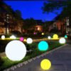 Colorido-Round-Ball-Lawn-Lamp-Imperme-vel-ao-ar-livre-LED-Garden-Ball-Lights-Paisagem-Lawn-2 Luminária bola branco fosco para jardins