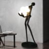 Criativo-Humanoid-Art-Escultura-Dan-a-Deusa-Decora-o-L-mpada-L-mpada-de-assoalho-LED Luminária escultura humana