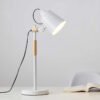Criativo-Mesa-N-rdico-L-mpada-De-Madeira-LED-Ajust-vel-Simples-Mesa-Luzes-Para-Estudo Luminária de mesa simples para leitura