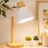 Criativo-N-rdico-LED-Table-Lamp-Arte-Em-Madeira-Virar-A-Cabe-a-Simples-Luzes-De Luminária de mesa pequeno articulado luz led 5w