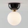 Luminária de vidro sobrepor bola (Luminária de sobrepor bola de vidro), disponível na Miresa, loja-de-luminárias-São-Paulo.