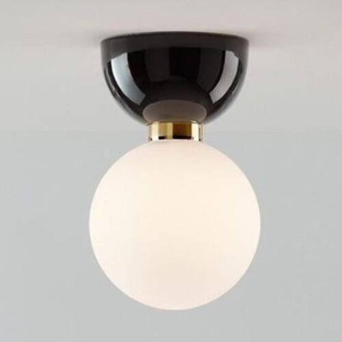Luminária de sobrepor bola de vidro