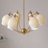 Lustre vintage Flor bud osso