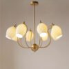Lustre vintage Flor bud osso